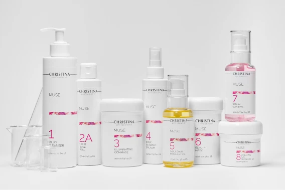 CHRISTINA MUSEシリーズのスキンケア製品ラインナップ